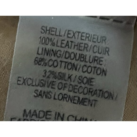 Elie Tahari Leather Jacket Cecilia Brown Size XS Lattice Cut Designer Boho Chic - Picture 13 of 15